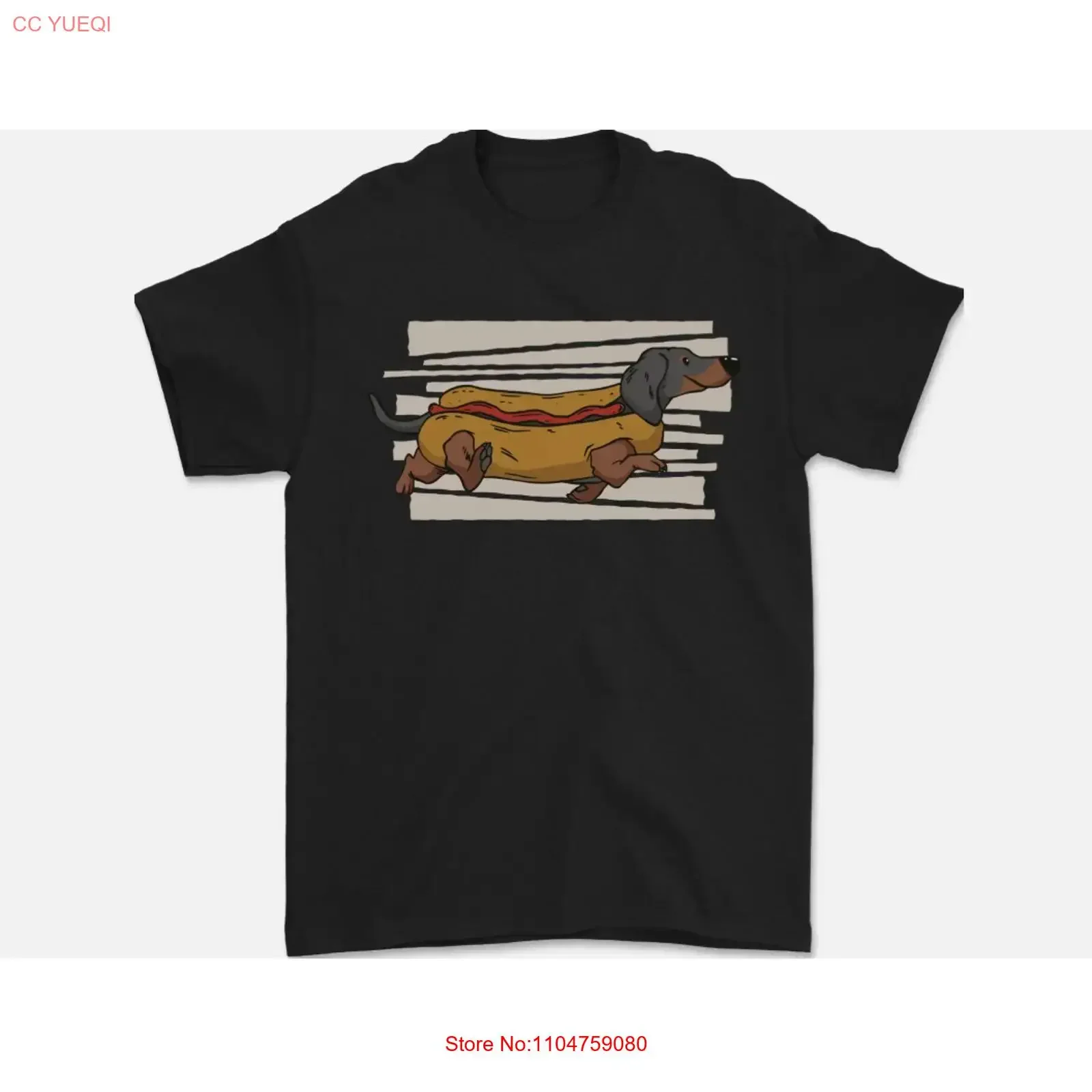 Dachshund Funny Hotdog Sausage Dog Mens T Shirt 100 Cotton vintage Washed designer clothes homme fashion graphic Comfortable