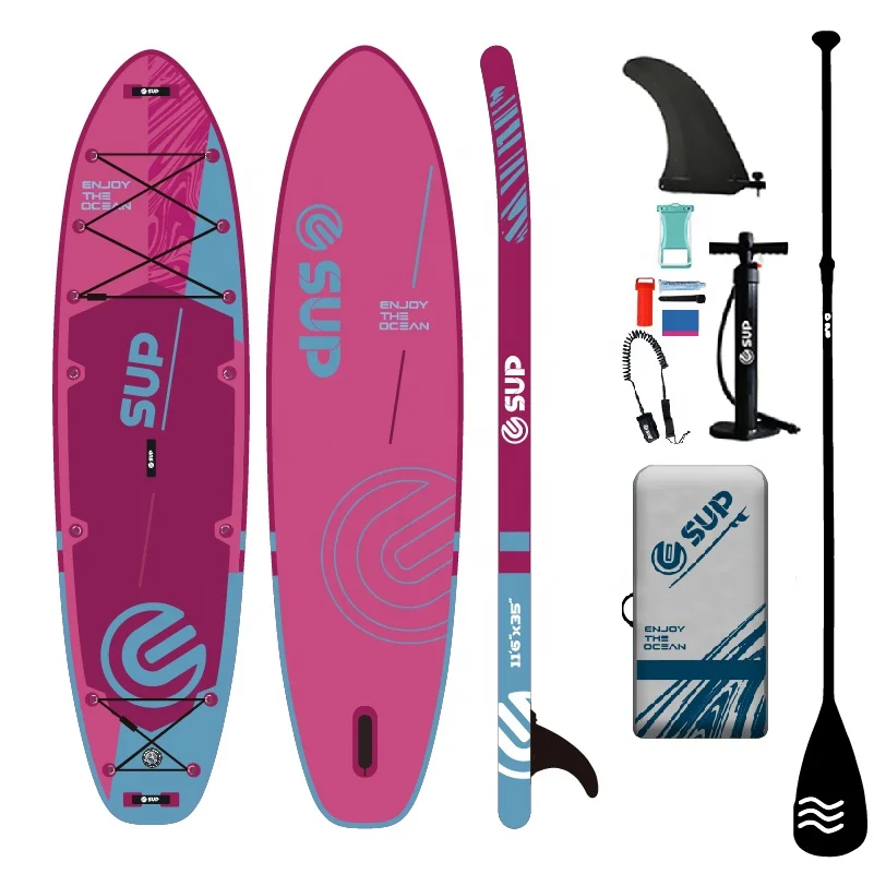 New color yoga balance inflatable paddle board water sports standing paddle board