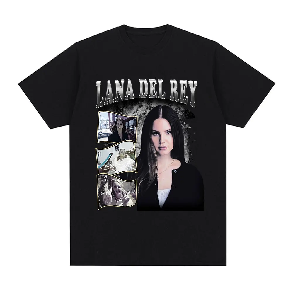 Singer Lana Del Rey T-Shirt Hip Hop Vintage Short Sleeve