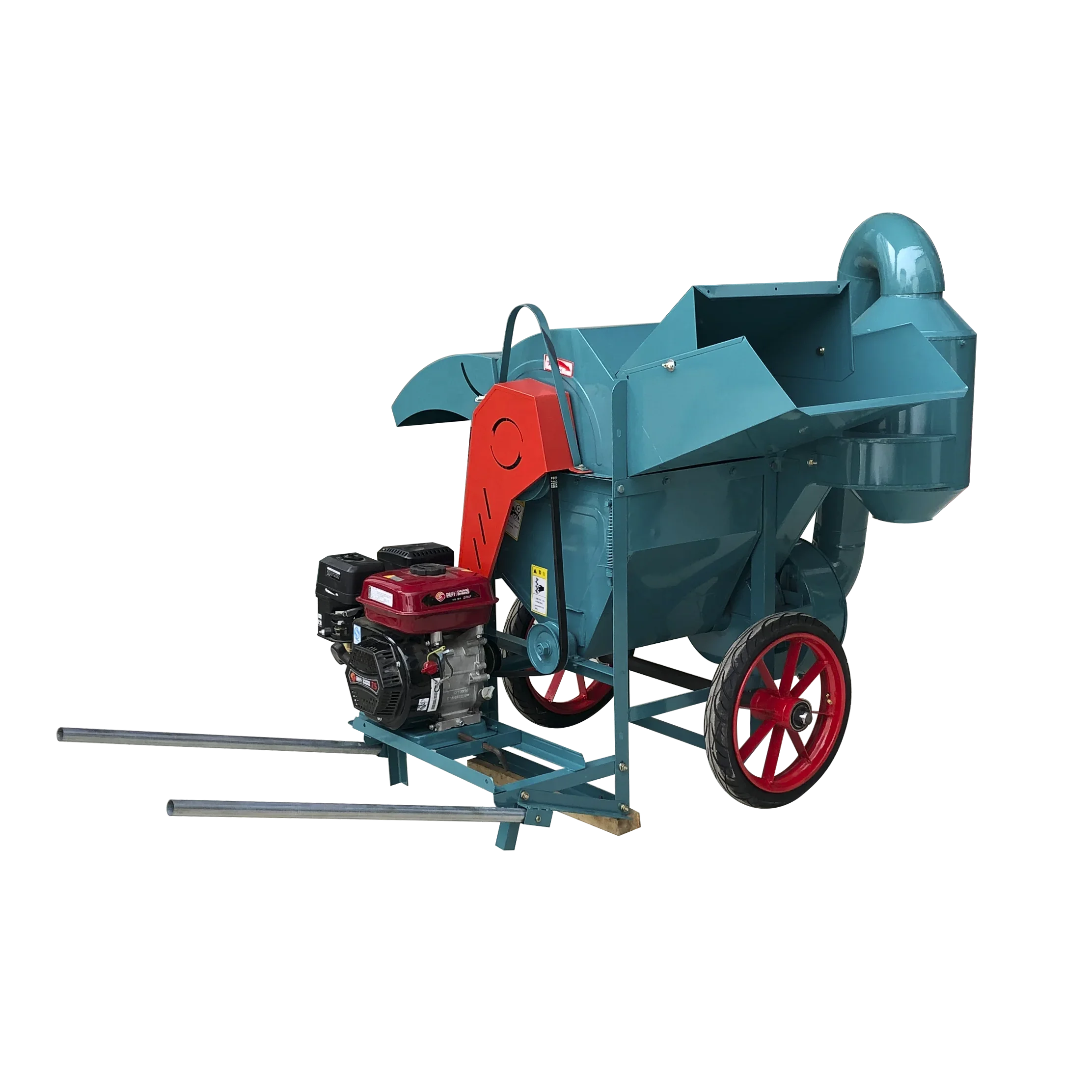 small rice grain thresher 7hp di.esel engine