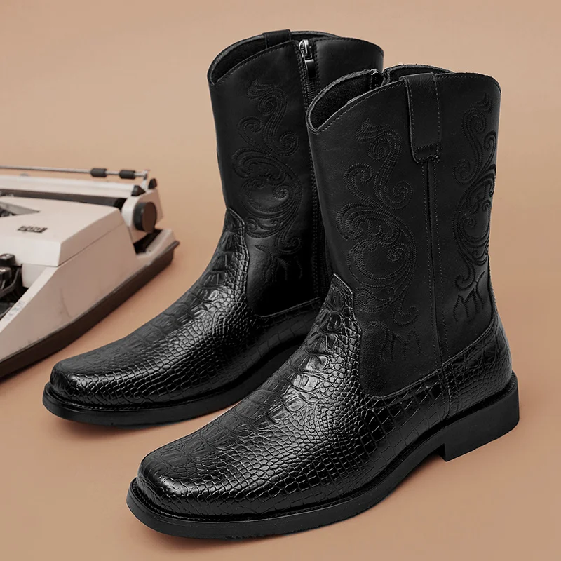 

Men's plus size high top casual boots autumn and winter British youth versatile trendy boots soft sole anti slip outdoor boots