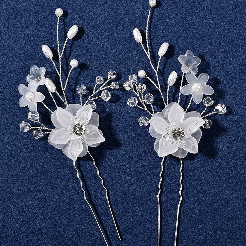

Pearl Flower Hair Accessories Women Wedding Headband for Brides Bridesmaid The Flowers