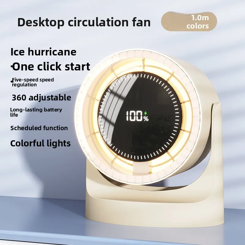 Timing Circulation Cooling Fan, Quiet Energy Saving, High Airflow for Indoor Summer Use