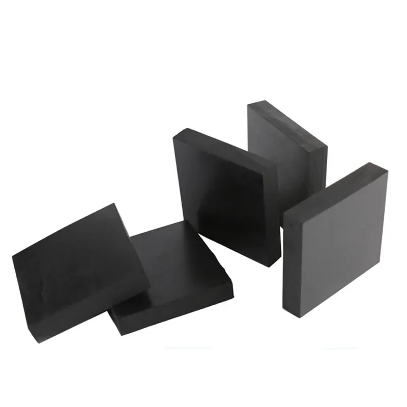 Industry Black Rubber Block Elastic Anti Slip Damping Gasket Shockproof Pad Rubber Sheets Damping Gasket Thickness 3-100mm