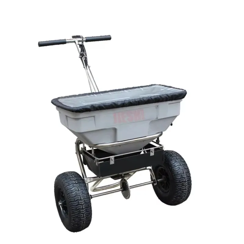 

60L hand push all-season agricultural fertilizer seed fertilizer spreader