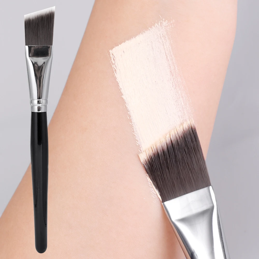 Pennello per fondotinta portatile correttore professionale Contouring pennello per trucco a forma di smussato per le donne strumenti di bellezza per fondotinta per il viso