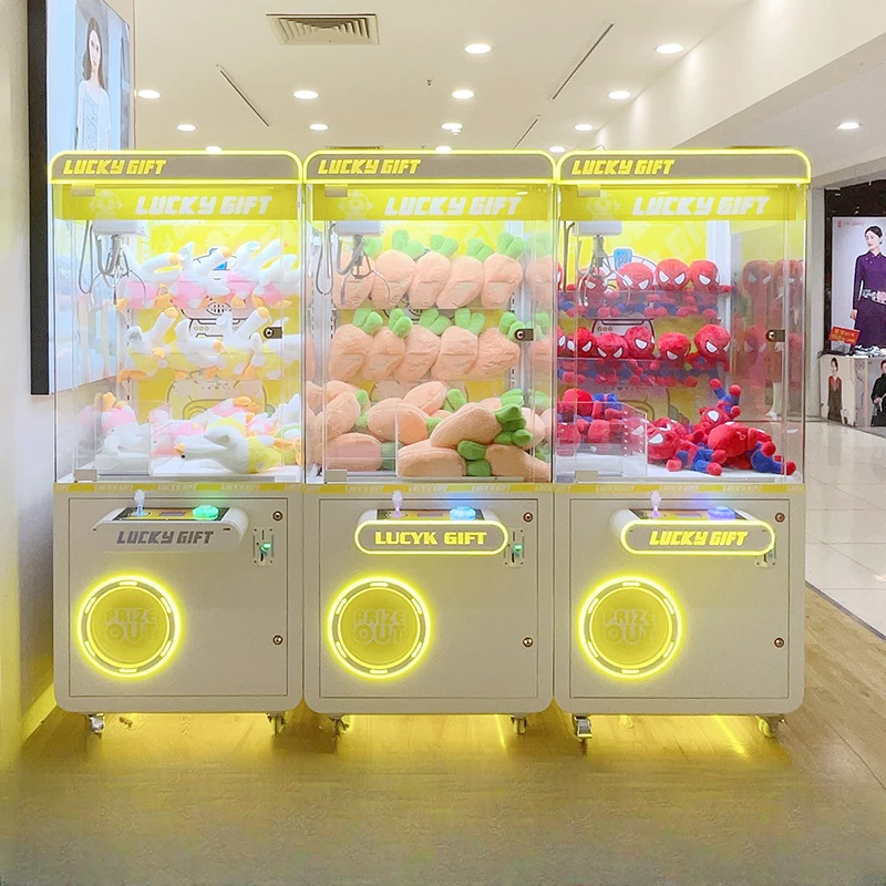 Grab the crane machine manufacturers order a fully transparent claw machine, unmanned self-service scanning code, coin-operated