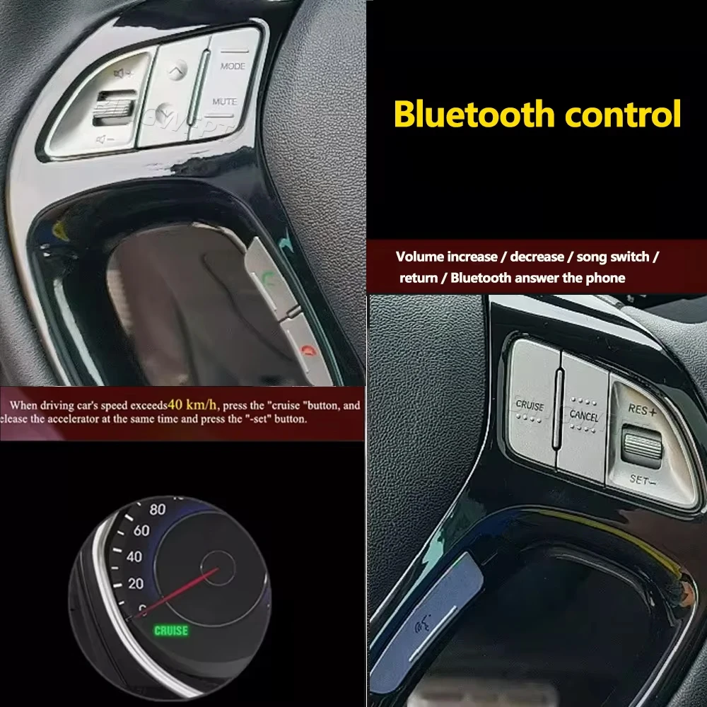 Multifunction Steering Wheel Cruise Control Speed Switch Audio Phone Button For Hyundai ix35 Tucson 2011 2012 2013 2014 2015 view 4