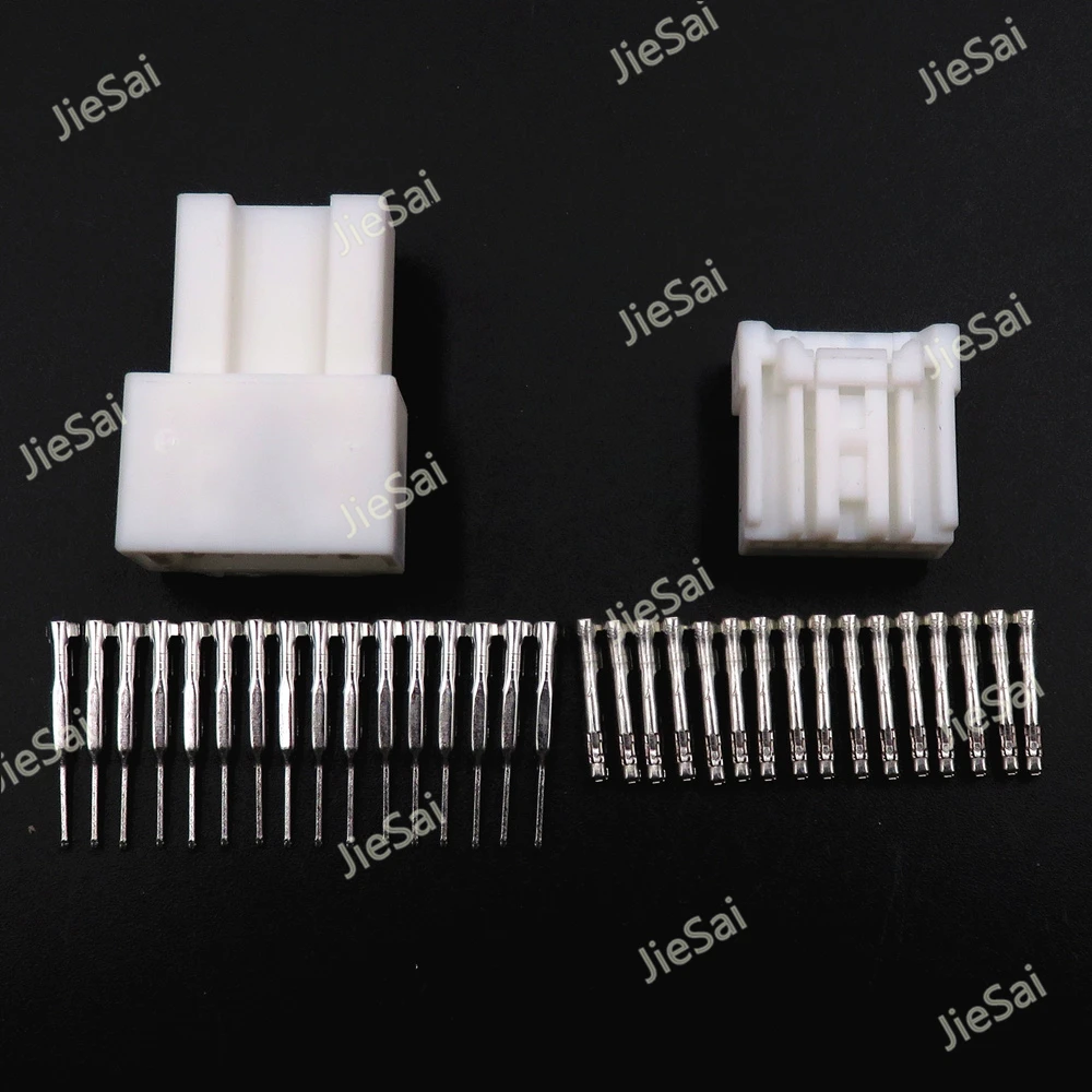 16 Pin Car Steering Wheel Wiring Socket 6098-4339 6098-4333 White Miniature Automotive Multifunctional Connector