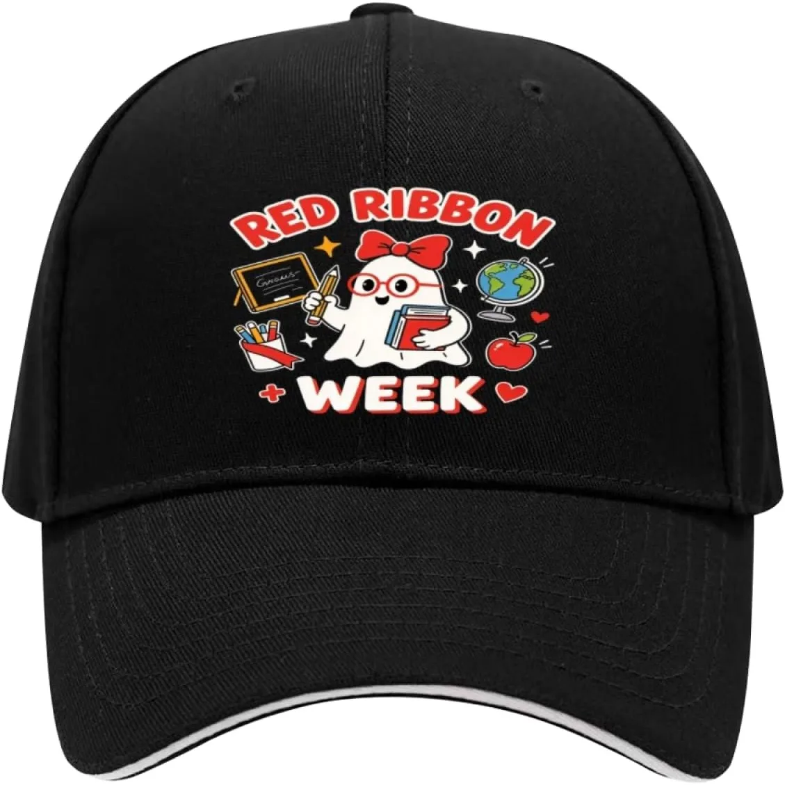 Red Ribbon Week Sandwich Baseball Cap