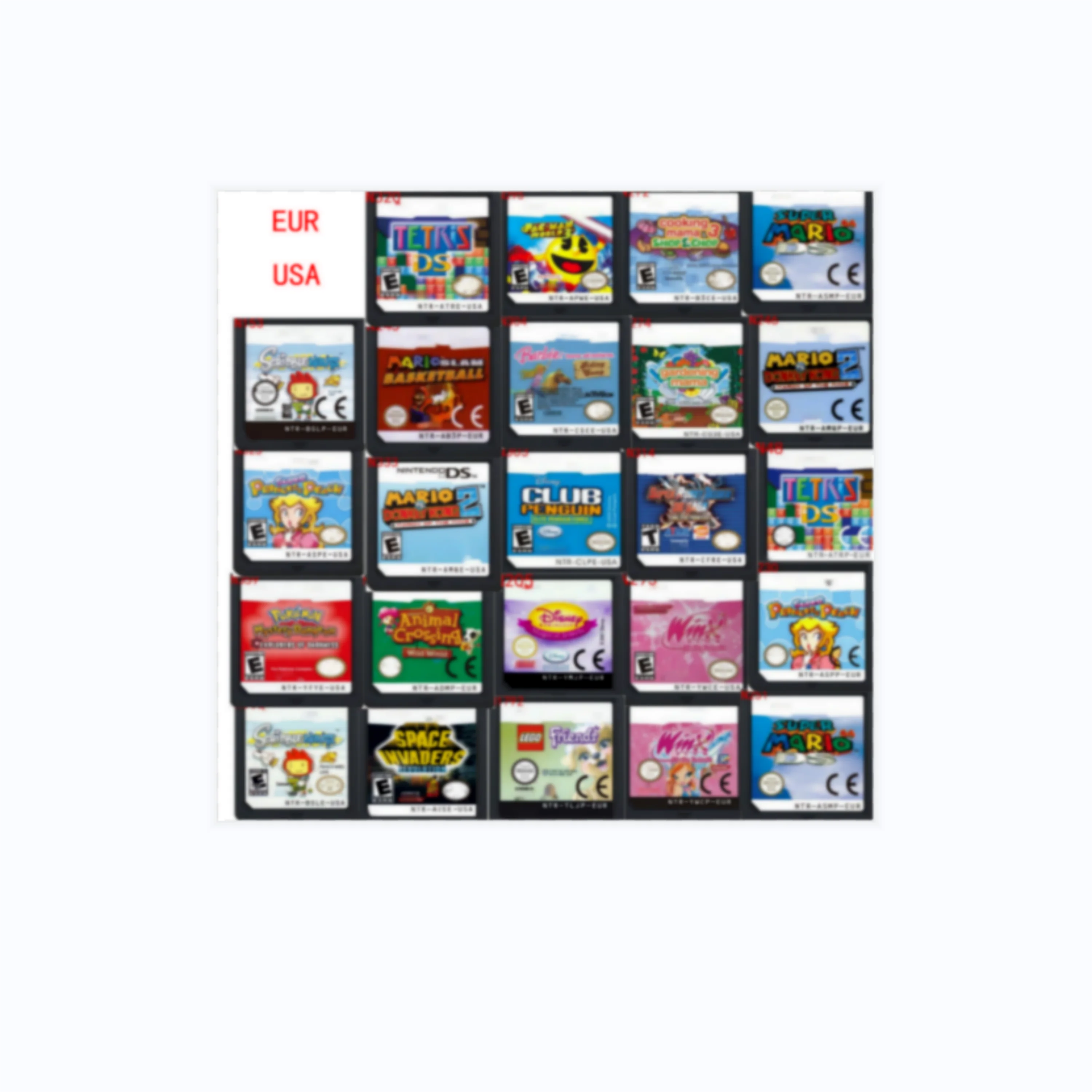 ตลับเกมซีรีส์ Riding Camp Games สำหรับเครื่องเล่นวิดีโอเกม Super Bros. Kart Island Partners in Time สำหรับ NDS 3DS