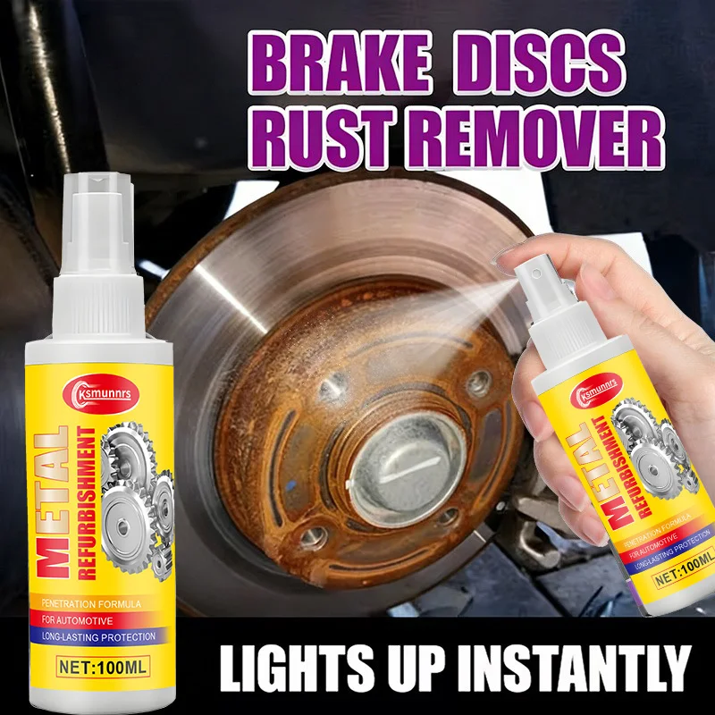High Performance Brake System Rust Remover, Quickly Removes Rust & Iron Filings, Anti-Oxidant Protection, Noise Reduction, for A