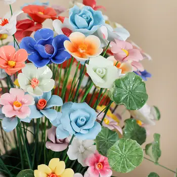 12 best sales Ceramic flowers - №2