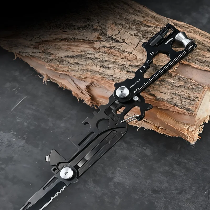 30 In One Stainless Steel Folding Tool, Outdoor Multifunctional Vehicle Emergency Combination Tool, Multi-Purpose Pliers