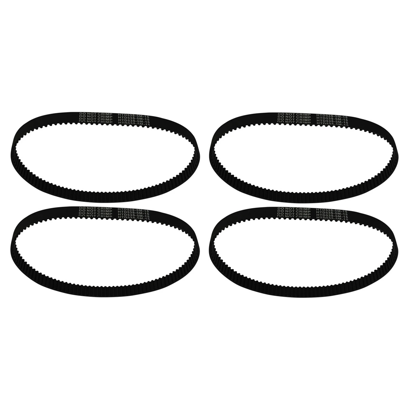 ABVH-4Pcs Courroie de distribution HTD 535 5M 15 535-5M-15 pour trottinette électrique et vélo électrique – Courroie de remplacement