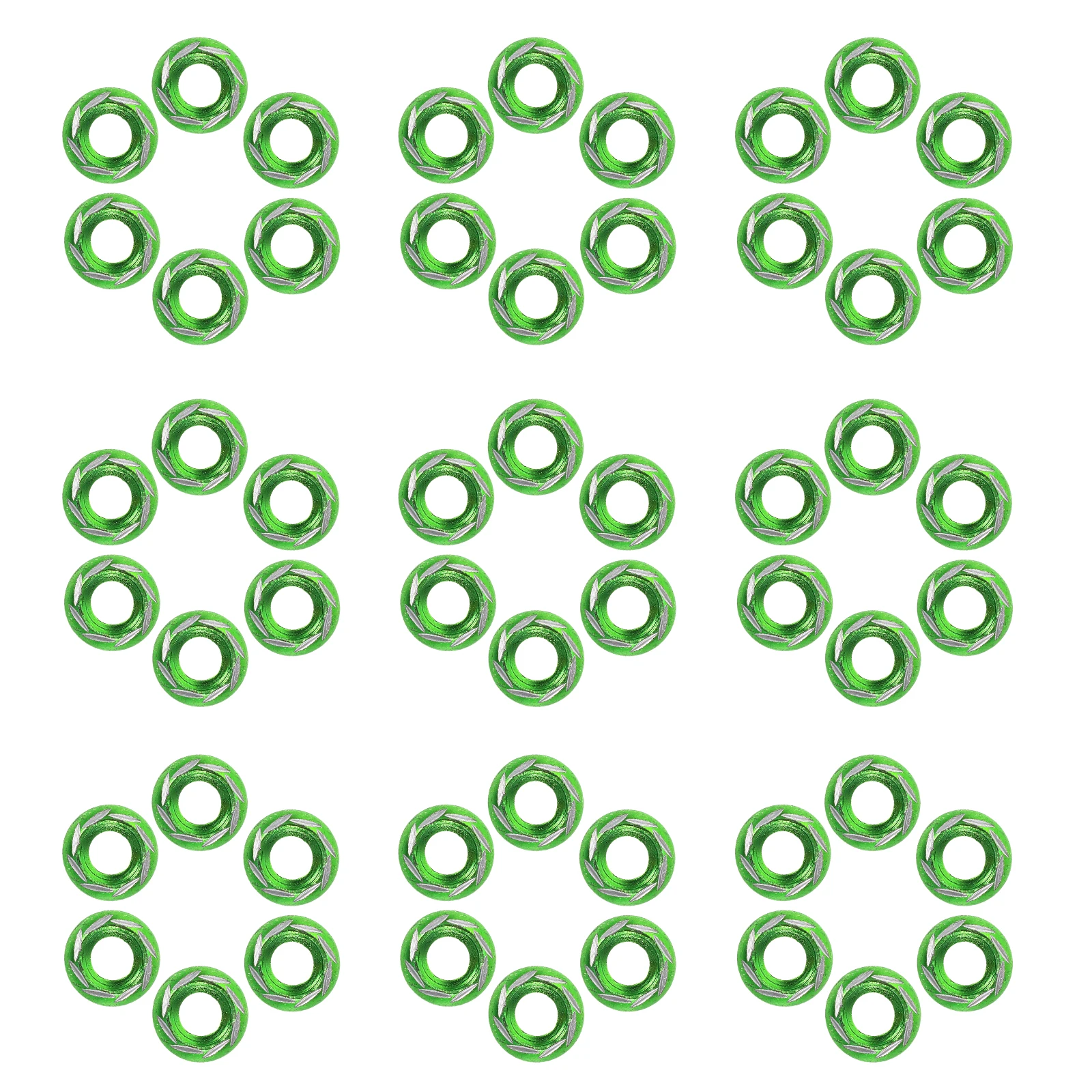

50pcs Aluminum Alloy Bumper Washers Motorcycle Screw Nuts License Plate Bolt Fasteners Engine Bay Decorative Washers For Cars