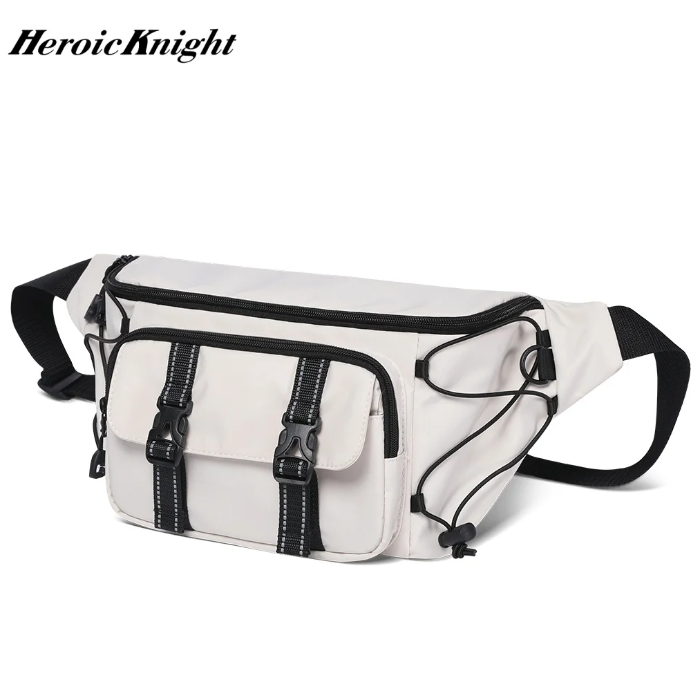 

Heroic Knight Male Fanny Pack Fit 11" iPad Waterproof Sport Running Belt Pouch Leisure Women Short Trip Messenger Bag Chest Bag