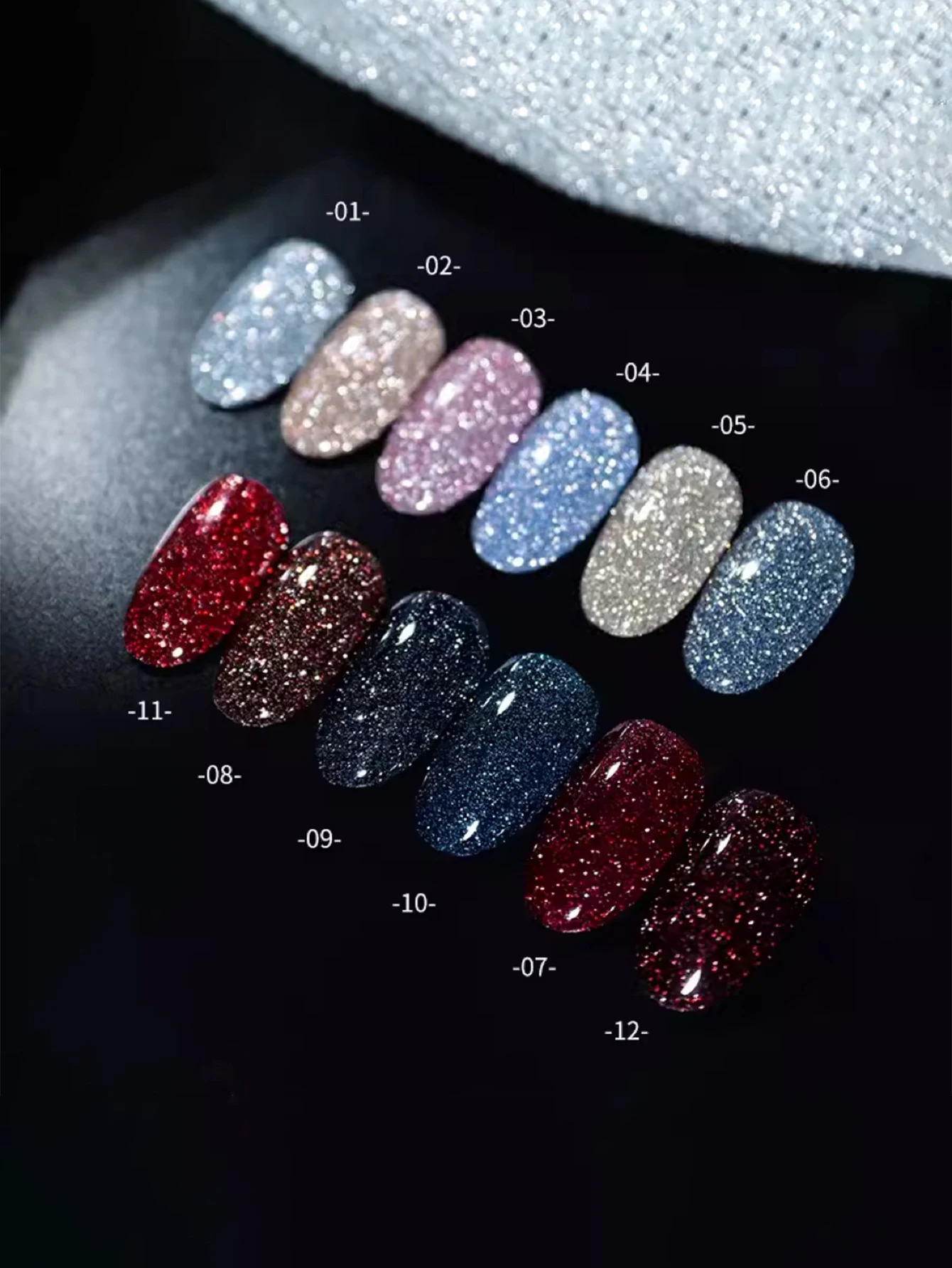 TC Super Flash Reflective Sparkling Crushed Diamond Gel Nail Polish Nail Art For Women Girl Nail Supplies Christmas Nail Gifts