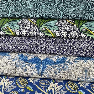 Morris Cotton Canvas zum Nähen von Kleidung und Kleidern, handgefertigt von der Hälfte, Erdbeer, Dieb, Vögeln, DIY 12 Hauptverkaufs Erdbeergewebe - №12