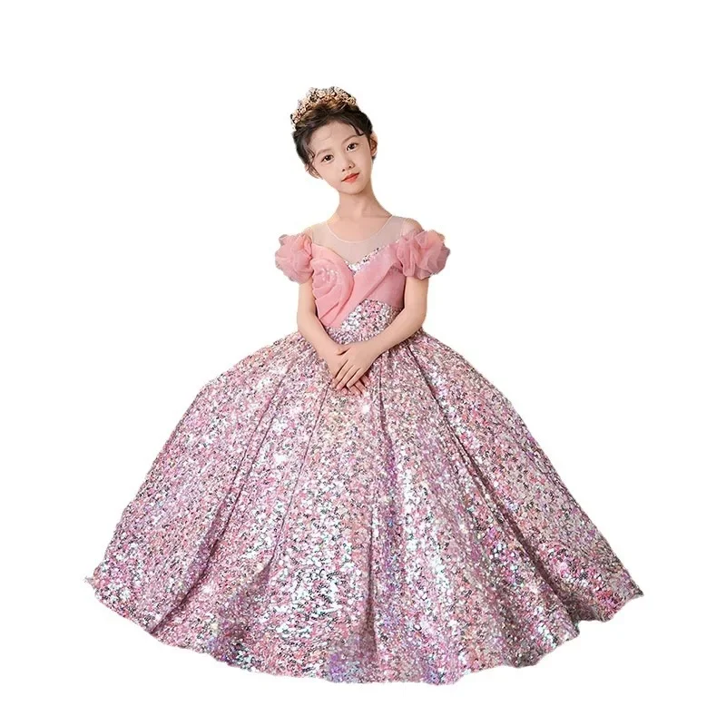 Party Dress for Wedding Dresses 2024 Baby Girl Clothes Luxurious Women's Evening Dresses for Girls From 8 to 12 Years Old Gala