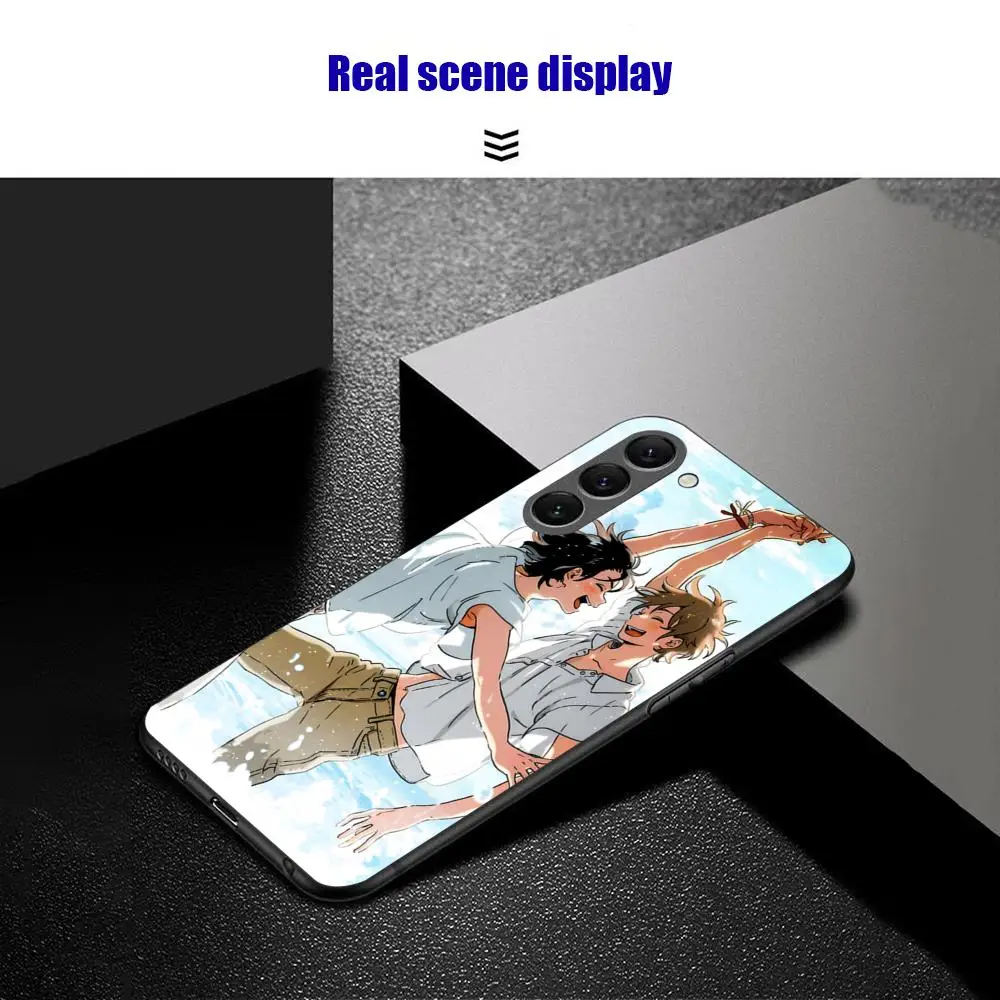 حافظة هاتف Cool Stranger by the Shore لهاتف سامسونج جالاكسي S25 S24 S23 S22 S21 S20 Plus Ultra Note20 Soft Black