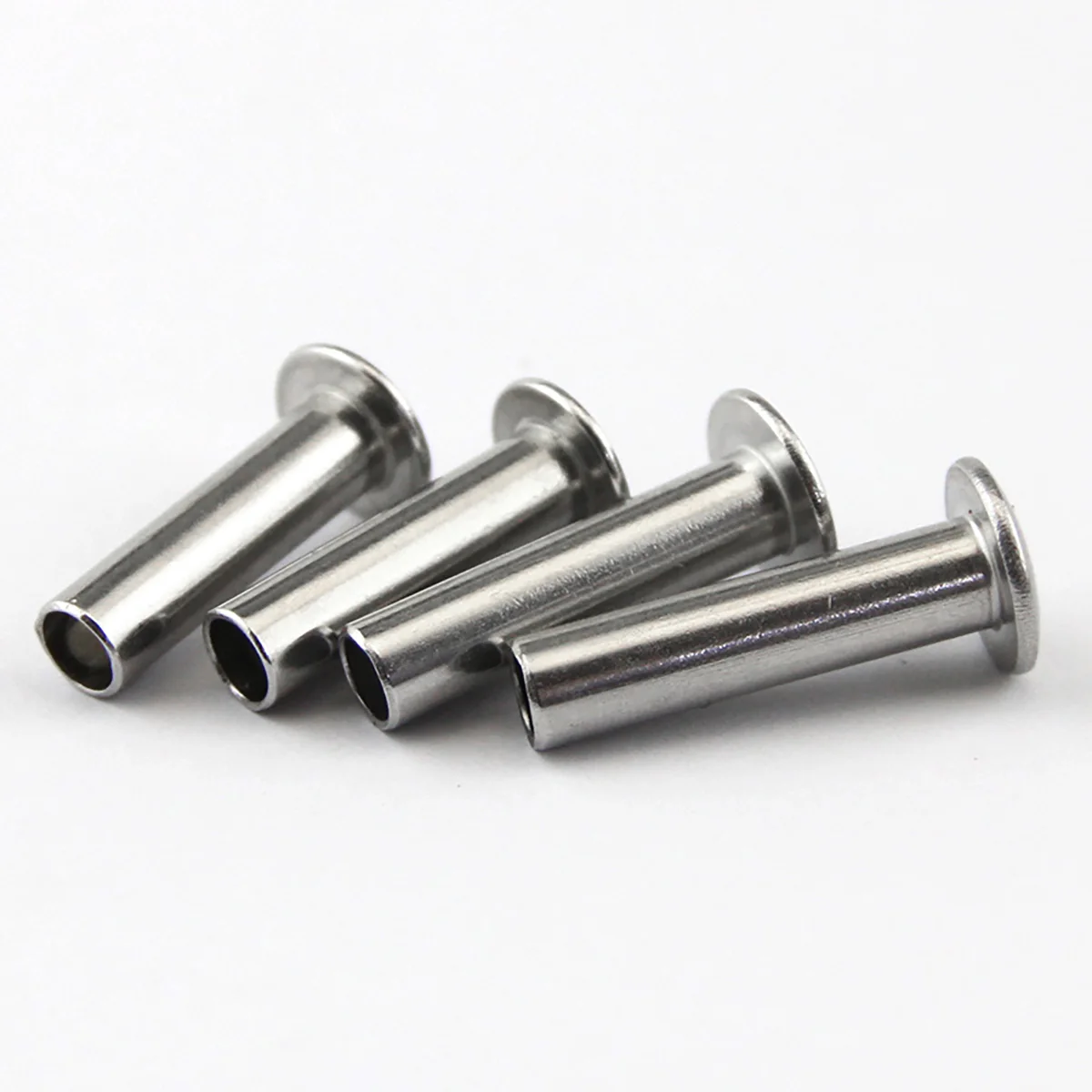 304  Stainless Steel Flat Round Head Semi Hollow Rivet / Mushroom Head Semi Hollow Rivet M2-M4