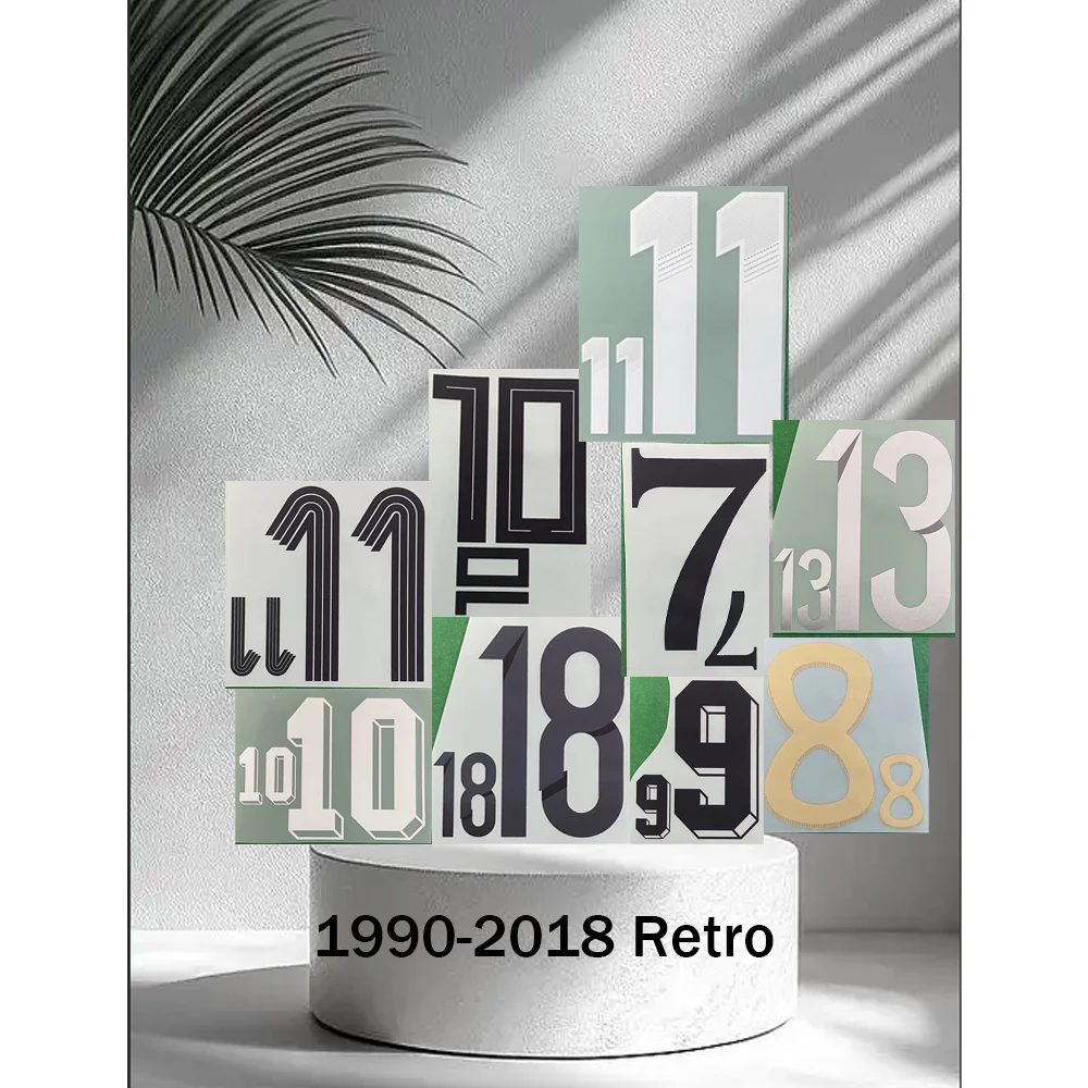 1990-2018 Ger1many Retro Nameset Printing 1990 2006 2010 2012 2014 Heat Transfer Soccer Patch Badge top AAA quality Retro