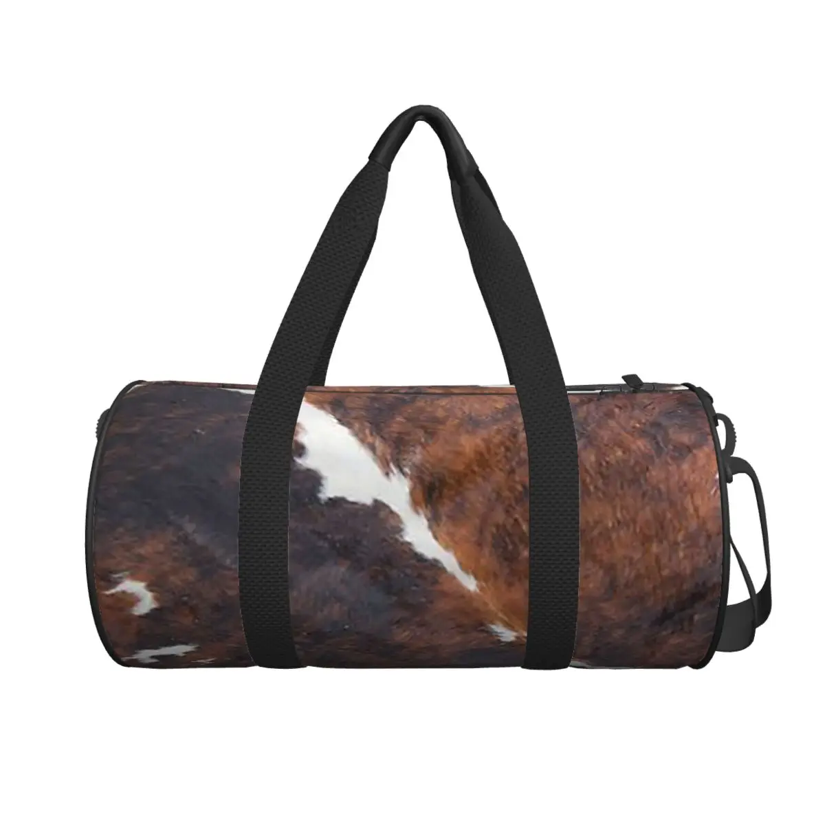 

Stylish Cow Fur Cowhide Texture Cow Skin Print Patter Large Duffle Gym Bag Duffle Travel Bags Handbags Fitness bag