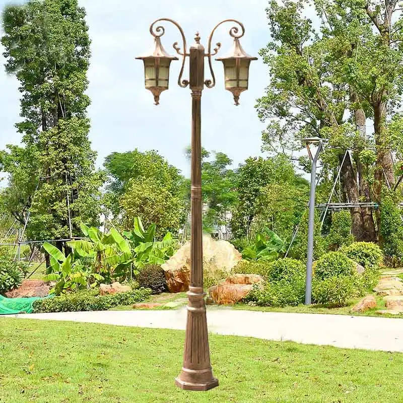 Outdoor High Pole Courtyard European Retro Garden Villa Community Lighting Outdoor Waterproof Landscape Light