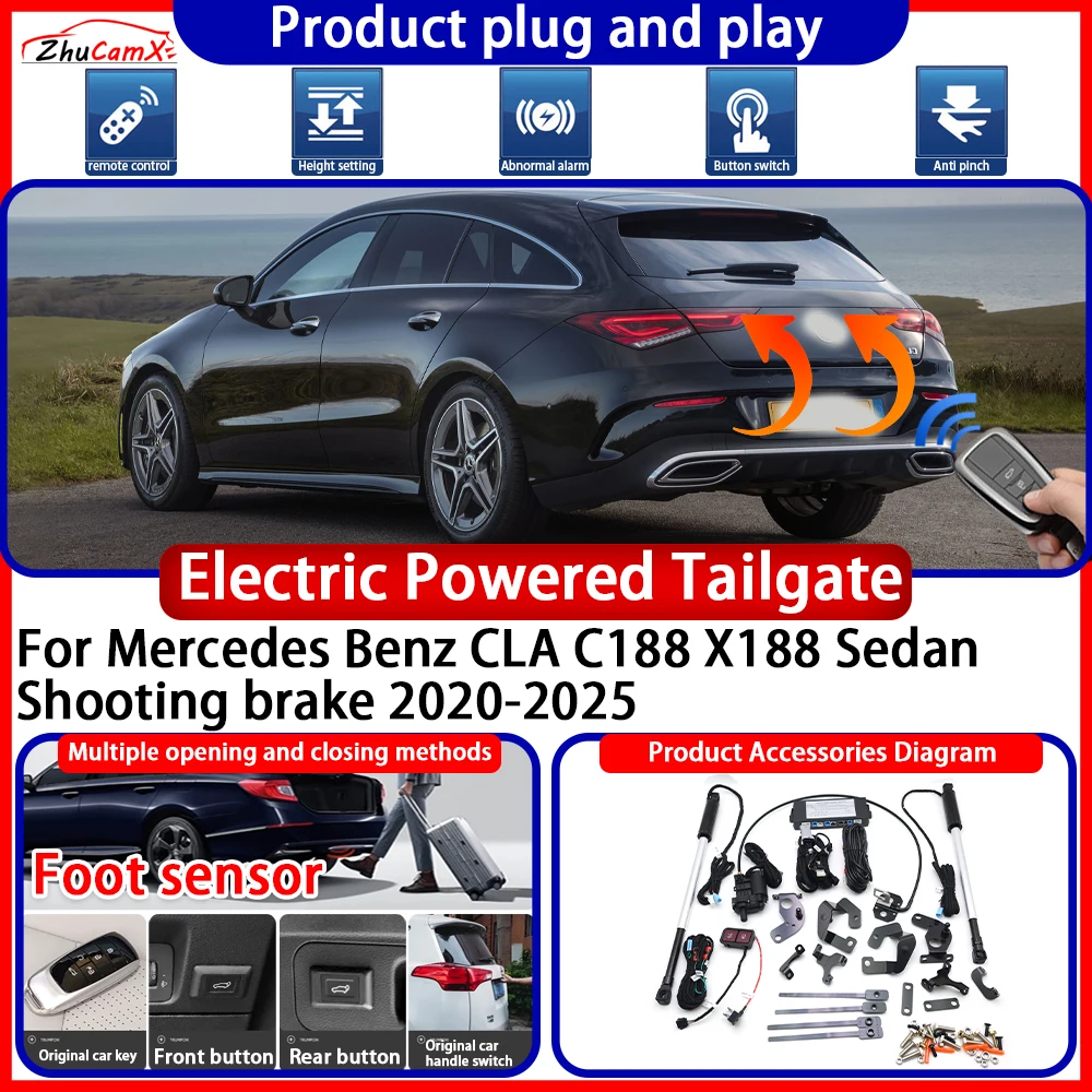 OEM Powered Tailgate for Mercedes Benz CLA C188 X188 Sedan Shooting brake 2020-2025 Anti Pinch Smart Intelligent Control Gate