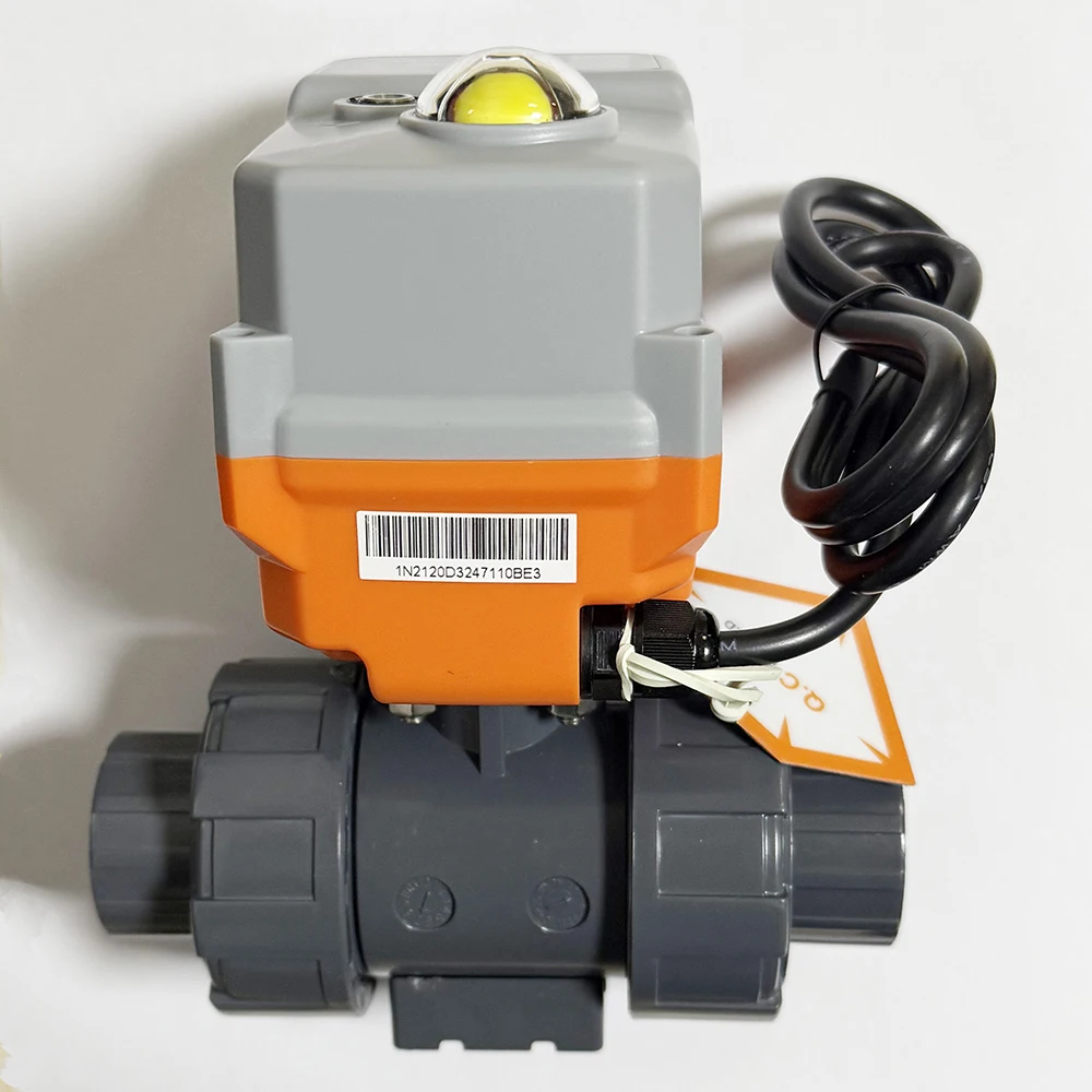 DN20 Electric Valve 20Nm Actuator ABS shell ACDC24V or ACDC95-265V 3 wires or 2 wires spring return with signal feedback wires