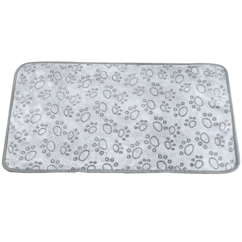 

Soft Fluffy Pet Dog Blankets Winter Warm Plush Mat Gray Cartoon Dogs Sleeping Bed Mats Kennel For Small Medium Cat Blanket