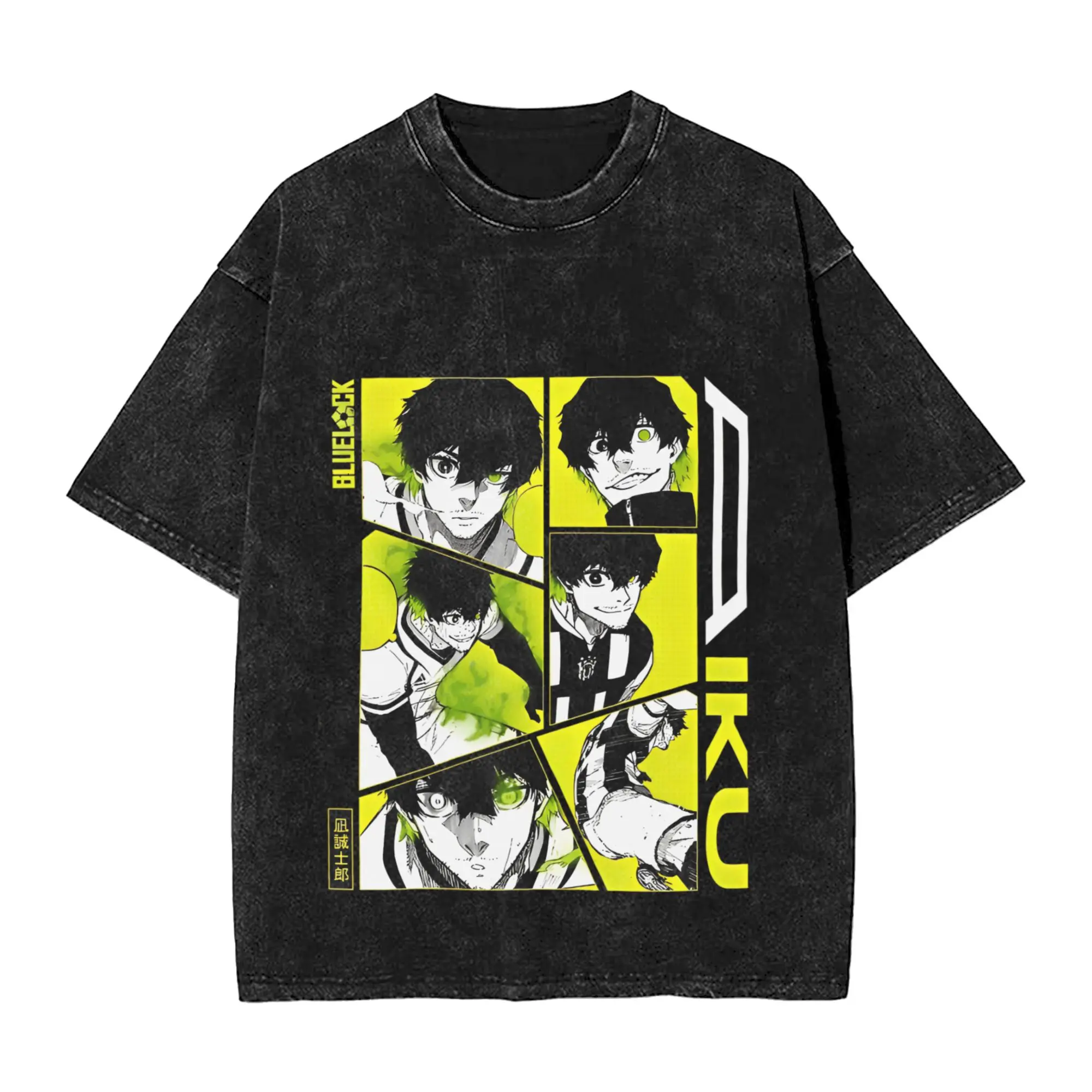 Camiseta para hombre Oliver Aiku Art Anime Blue Lock, camisetas lavadas, camiseta de playa Harajuku, ropa informal sencilla Vintage, gran oferta