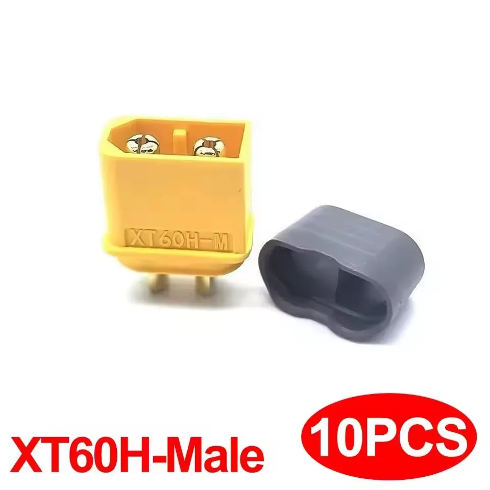 10 paar XT60H (XT60 Upgrade) connectoren, XT60H mannelijke vrouwelijke bullet-connectoren stekkers met omhulsel voor lithiumbatterij RC vliegtuigen auto
