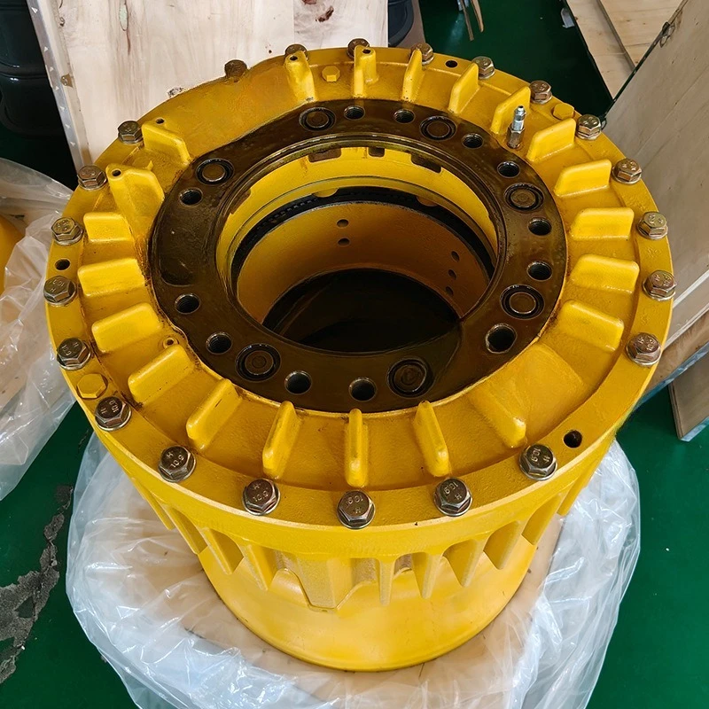 Brake hub travel end transmission wheel edge deceleration brake hub