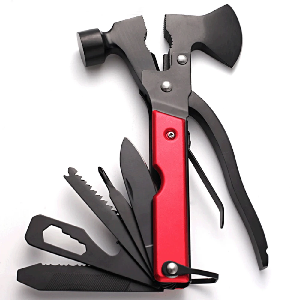 

Multitool savior wallet pocket knife hammer oxe compact pliers bracelet hardware crowbar camping