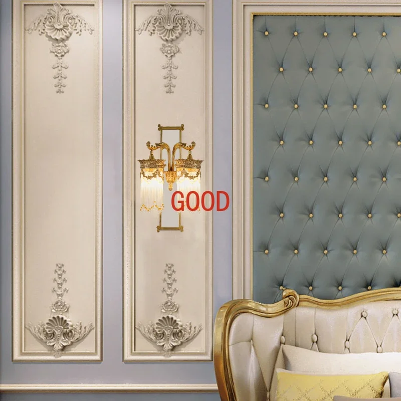 for  China Exquisite Copper Lantern Mounted Light with Mirror Luxurious Wall