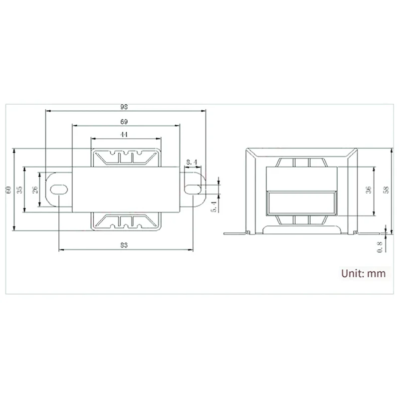 

B29C-2X Power Transformer Dual AC 18V 50W EI Transformer 110V In Optional For Preamplifier 2.1 Amplifier Tone Board A