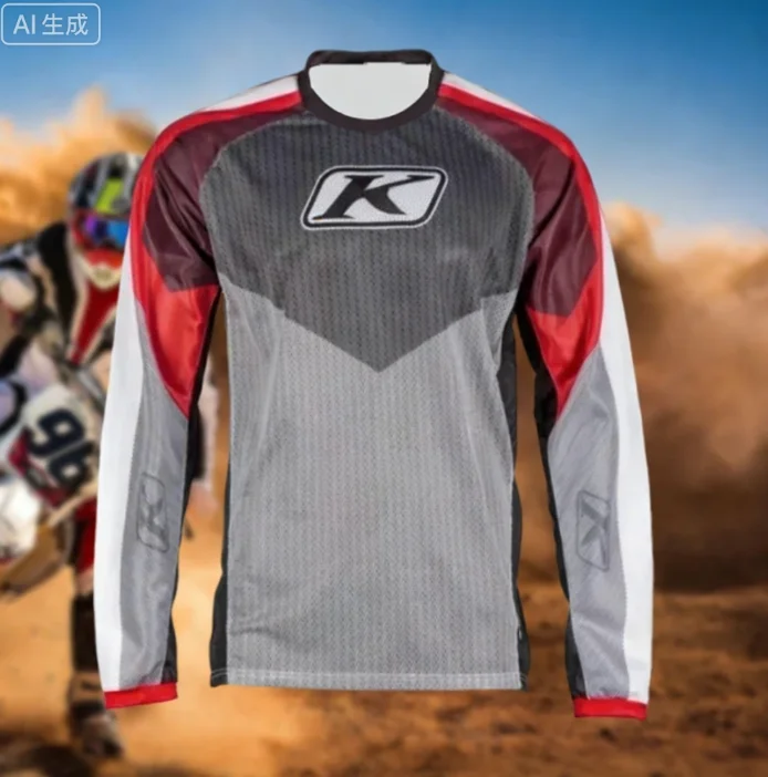 For Klim Off Road Motorcycle T-shirt Racing Men Breathable Long Sleeve Mountain Downhill Bike Clothes DH MTB Motocross Jersey - view 4