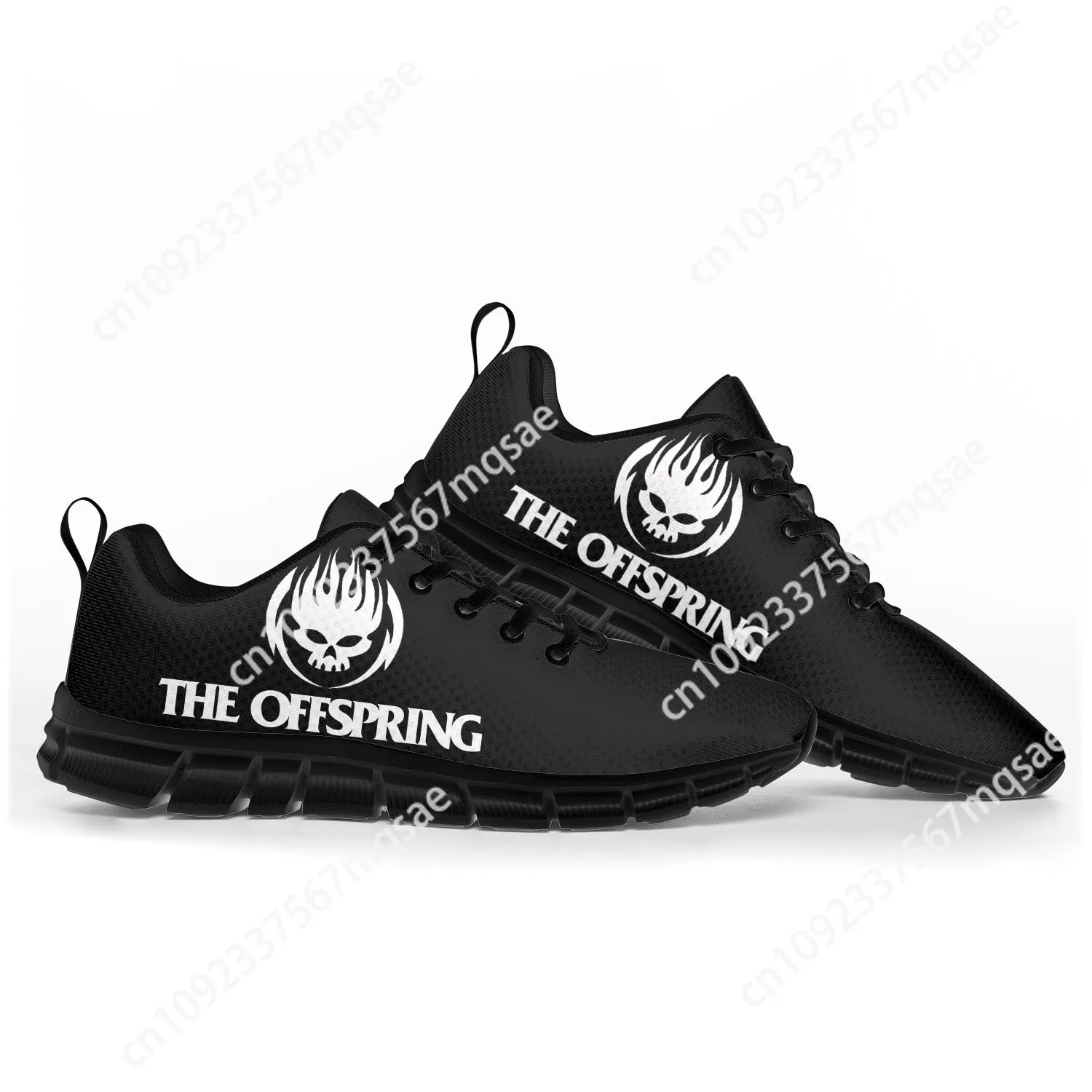 Unisex The Offspring Rock Band Sneakers, calçados esportivos, preto, casual, personalizado, alta qualidade, casais, homens, mulheres, adolescente, crianças, crianças