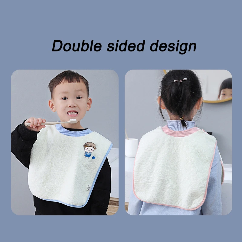 Infant Shining Children Wash Towel Baby Face-Towel Square Bib Adjustable Water-proof Toothbrush Towel Kids Wipes Wash Cloths