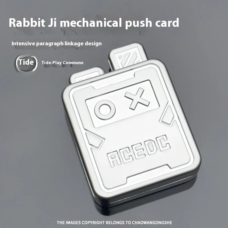 

Edc Игрушка для снятия стресса Кролик Механический сегмент Толкающие карты Dingding Ручная игра Монета с трещинами между пальцами Черная техника