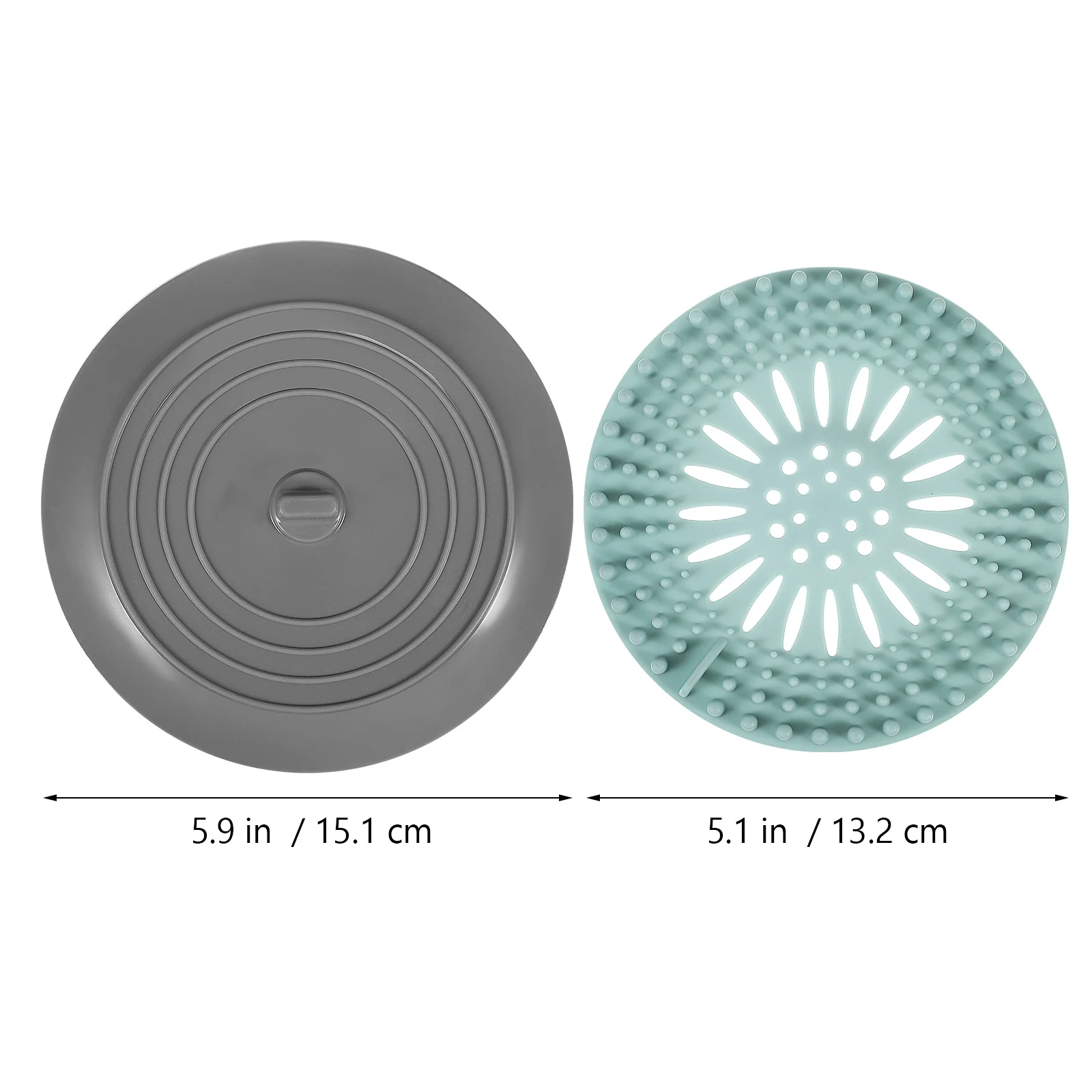 

4pcs Sink Strainer Stopper Set Silicone Drain Plug For Kitchen Bathroom Tub Hair Catcher Bathtub Cover Kitchen Supplies