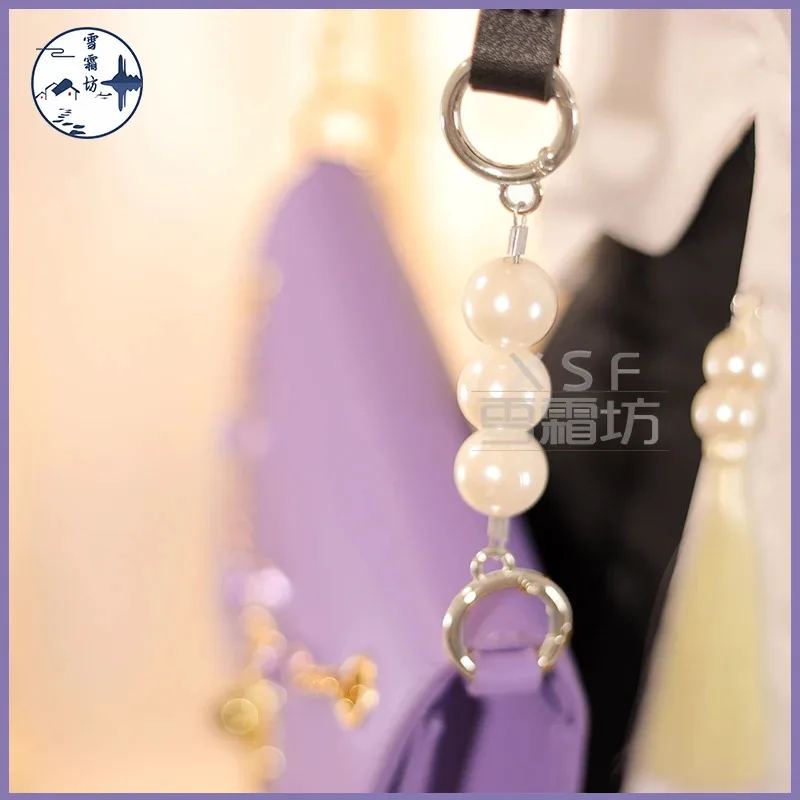 

CyFashion Genshin Impact Ganyu Сумки на плечо Игра Фиолетовая кожаная сумка Аниме Genshin Impact Рюкзак Школьная сумка