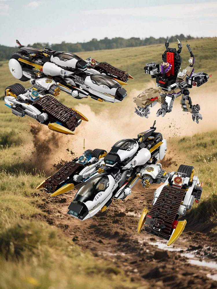 2025 nuovo carro di deformazione quattro in uno modello di blocco ragazzo bambini regalo di compleanno di Natale