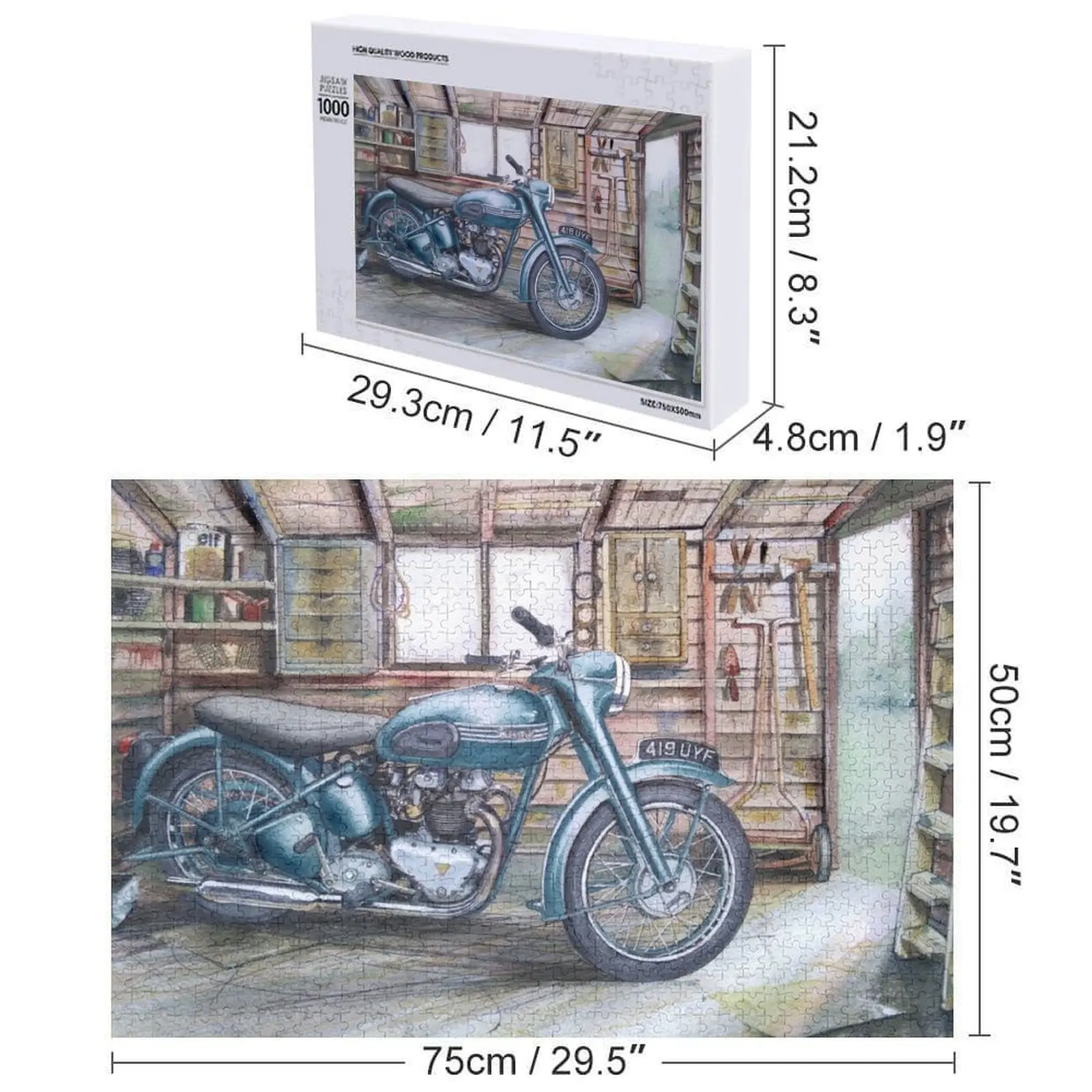 ガーデンシェッド、ジグソーパズル、スケールモーター、子供向けカスタマイズ玩具、パズル