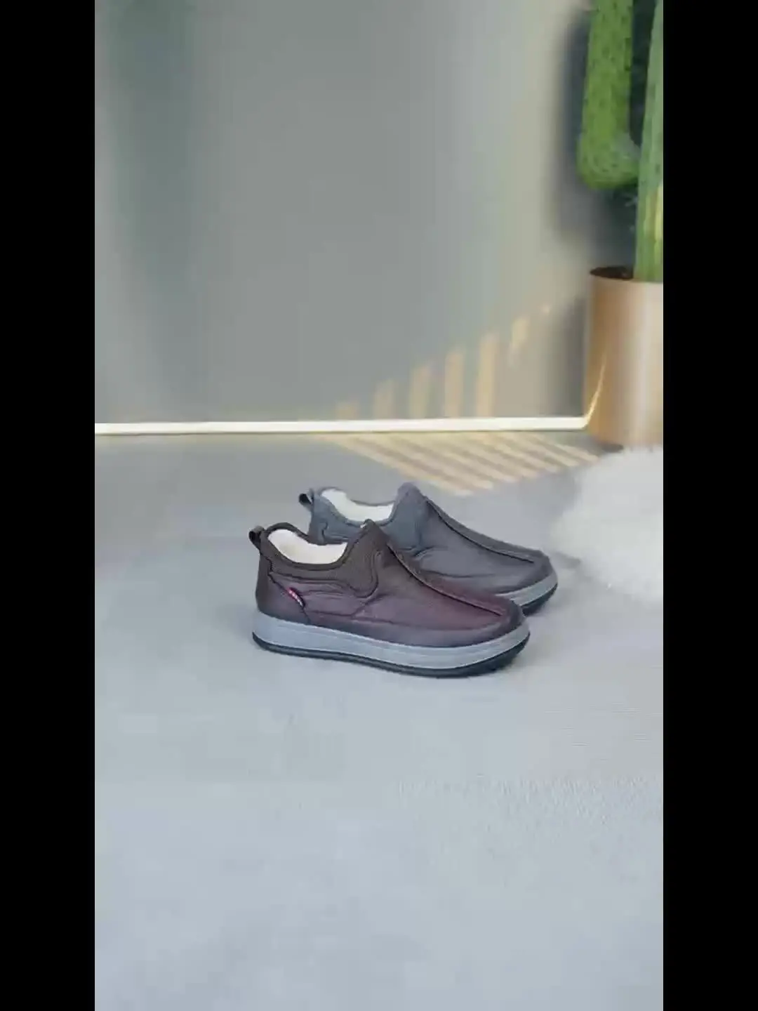 أحذية الثلوج الدافئة للرجال الشتوية الجديدة مع بطانة سميكة غامضة ونعل ناعم للنزهات الشتوية الخارجية والترفيه المنزلي #6