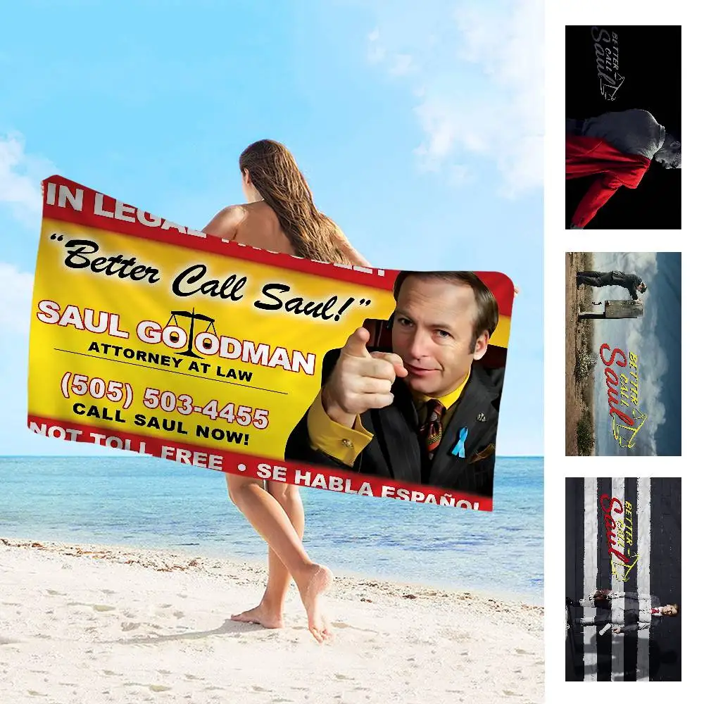 Classic Better Call Saul Microfiber Printed Beach Towel Mountain Climbing Yoga Beach Swimming Running Absorbent Soft Towel