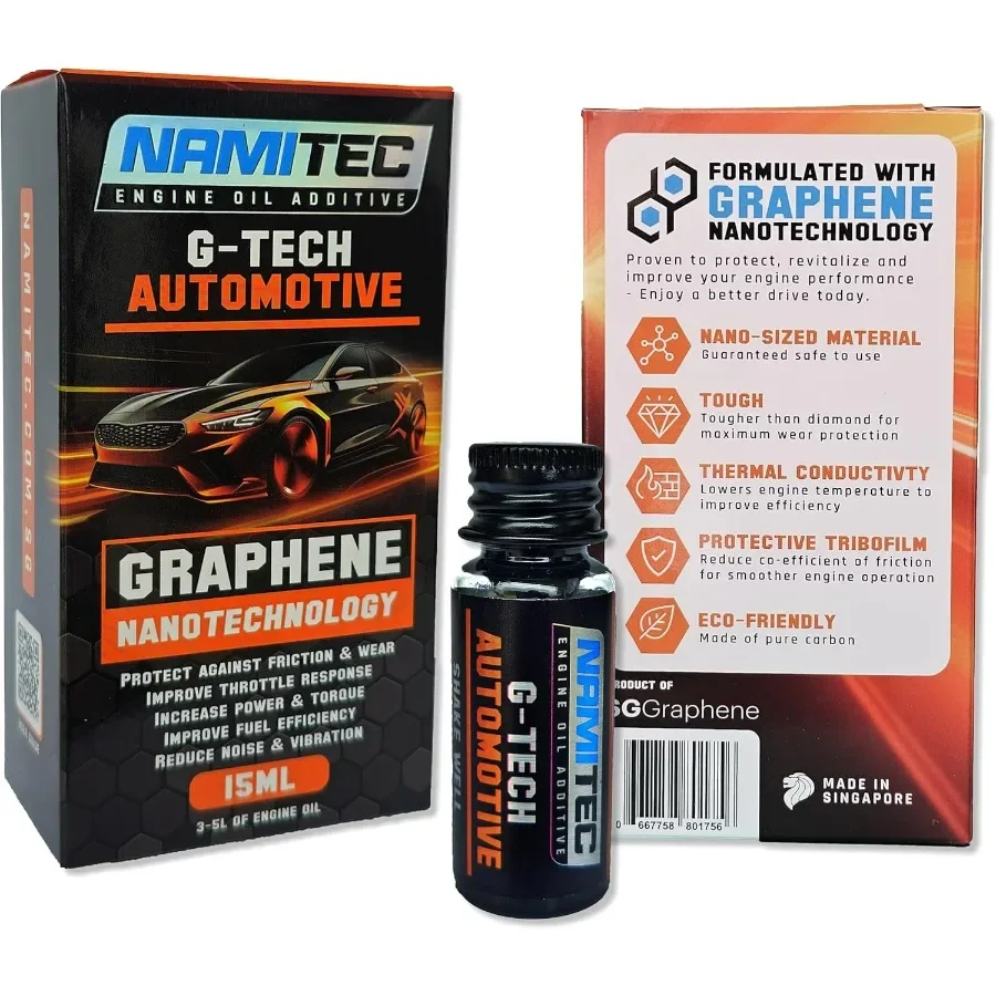 مضافة زيت المحرك G-TECH AUTOMOTIVE Graphene Nanotechnology لتشغيل سلس محسن وحماية متفوقة في Pas