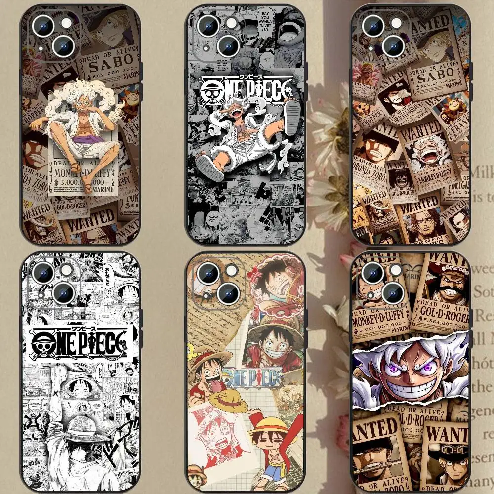 One Piece Luffy Abenteuer König Handyhülle Magnetische Silikon Soft Case für iPhone 17 16 15 14 13 12 11 Plus Pro Max Air
